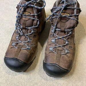 Keen Men's Brown and Black Steel Toe Boots